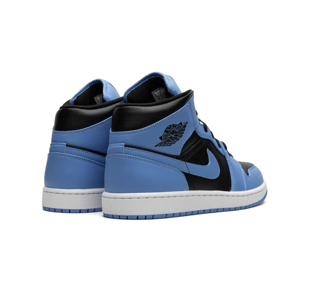 Air JORDAN 1 Mid "University Blue/Black" sneakers