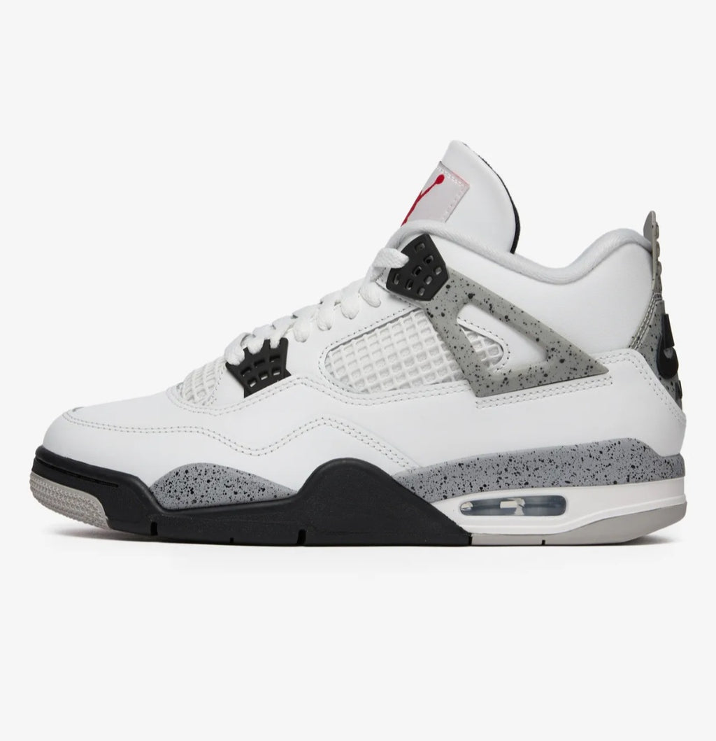 Air Jordan 4 Retro "White Cement" speckled sneakers