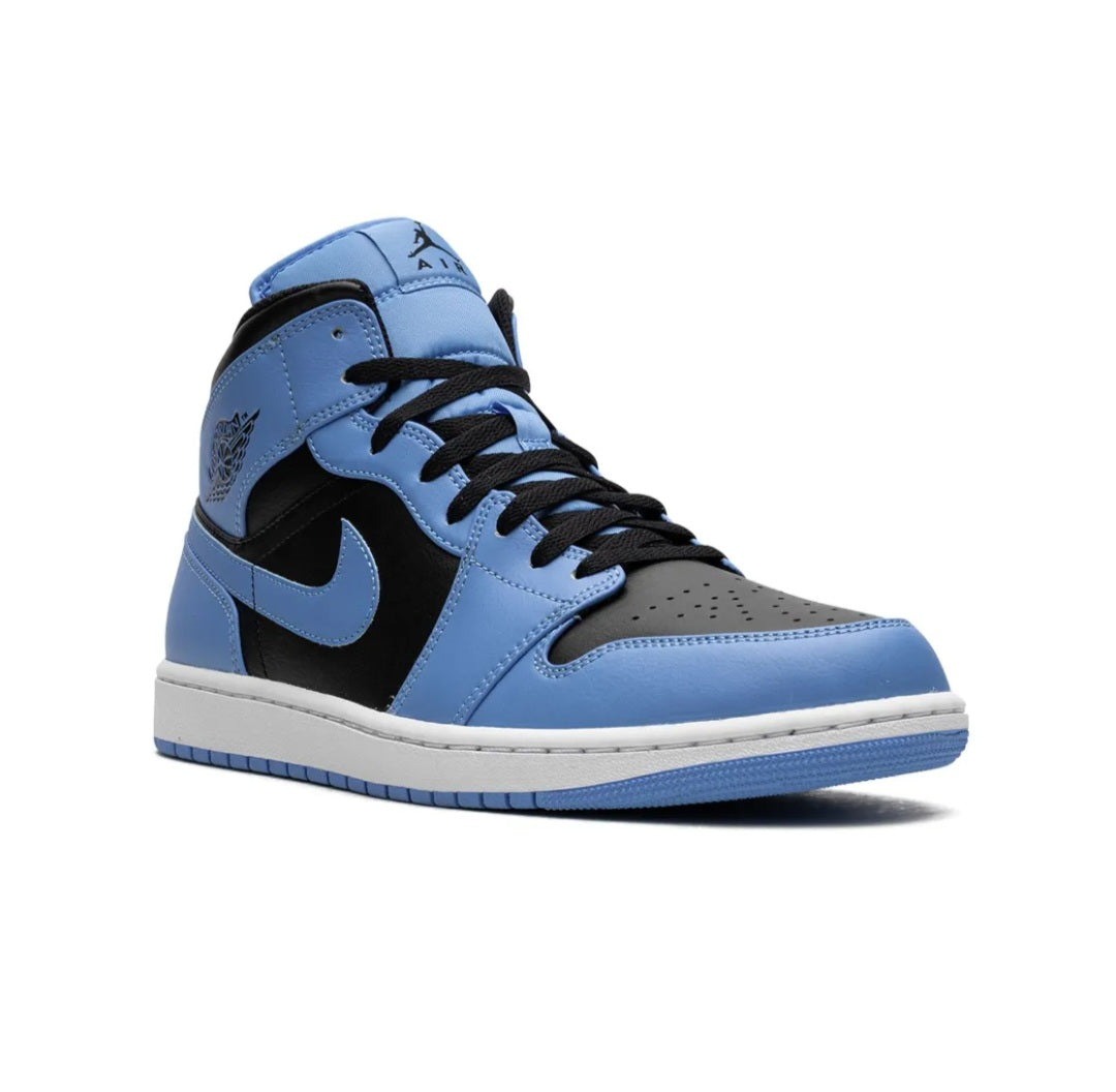 Air JORDAN 1 Mid "University Blue/Black" sneakers