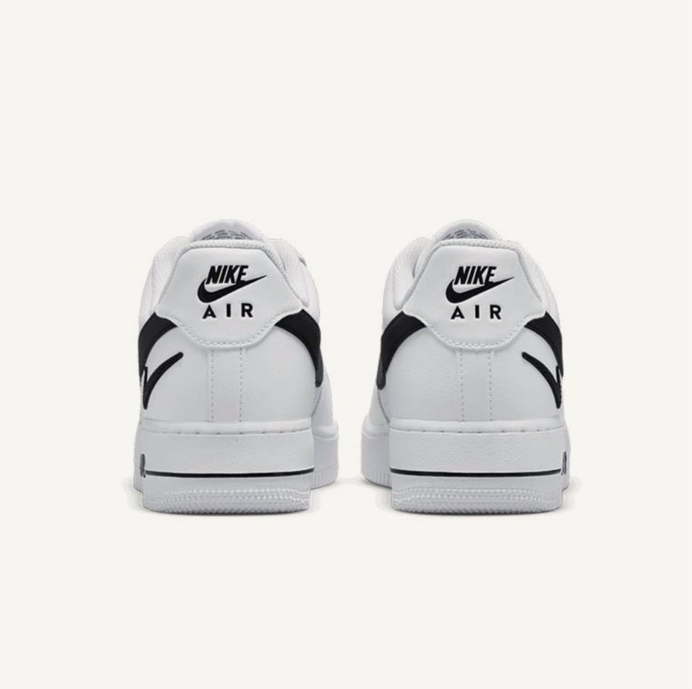 Air Force 1 '07 'Cut Out Swoosh - White Black'