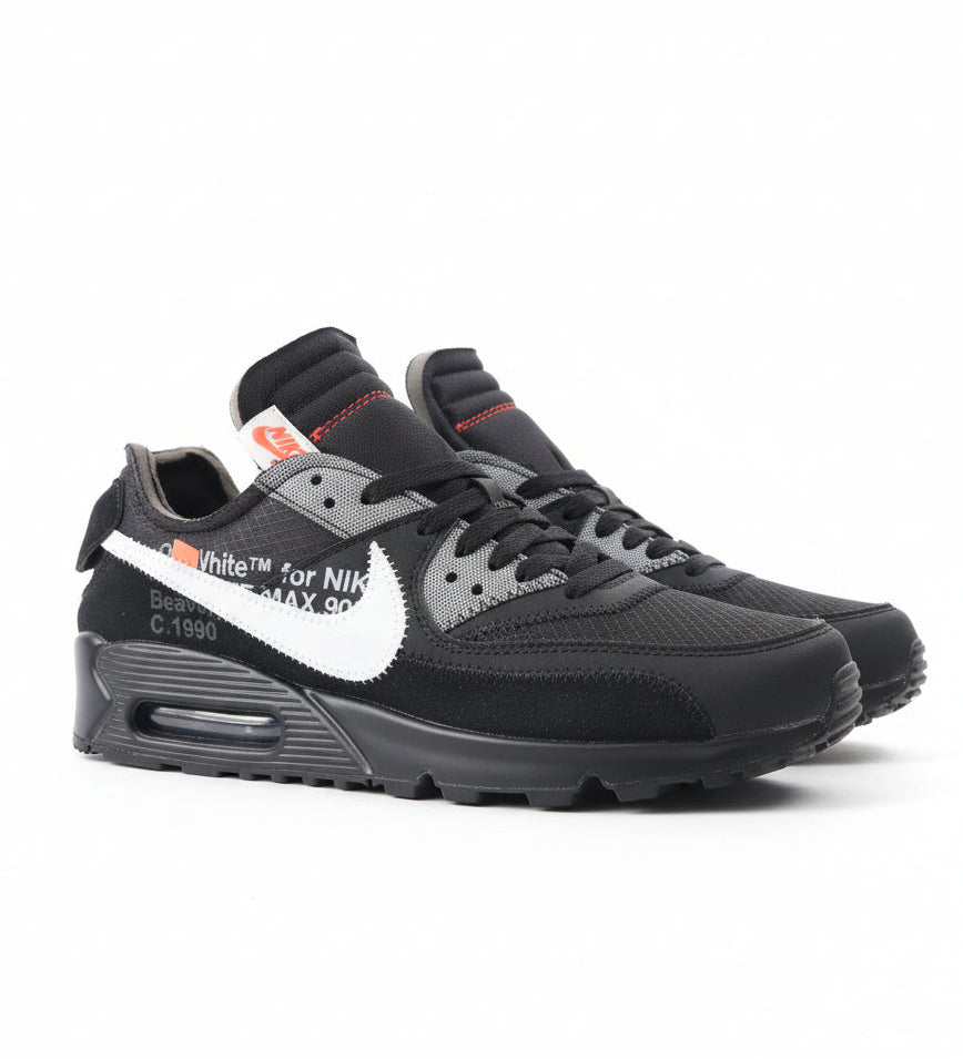 Off-White ,AIR MAX 90 BLACK SNEAKERS