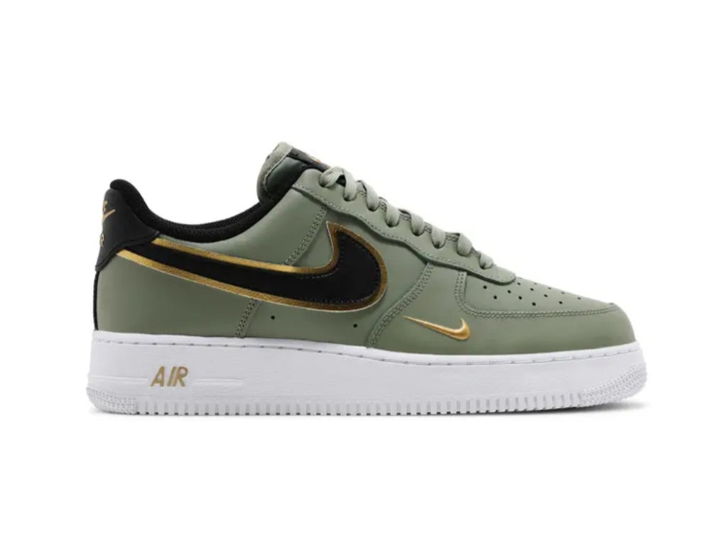 Nike Air Force 1 Low '07 LV8 Double Swoosh Olive Gold Black