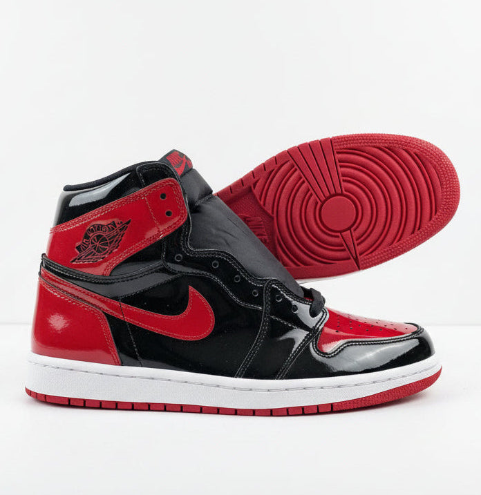 AIR JORDAN 1 HIGH OG PATENT BRED, SNEAKERS