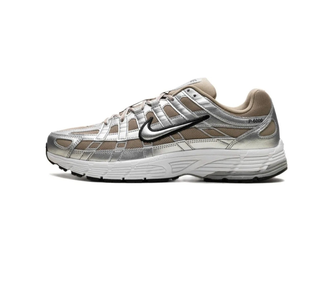 P-6000 "Khaki Metallic Silver" Sneakers