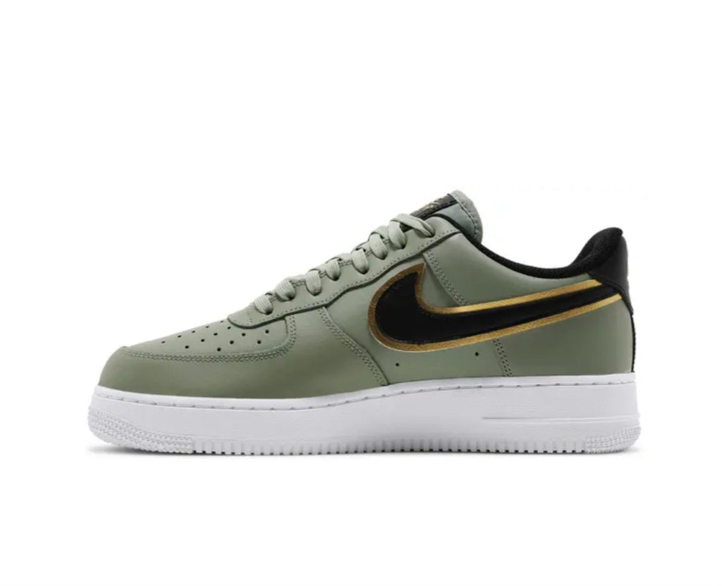 Nike Air Force 1 Low '07 LV8 Double Swoosh Olive Gold Black