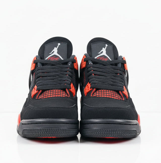 AIR JORDAN 4 RETRO, RED THUNDER, SNEAKERS