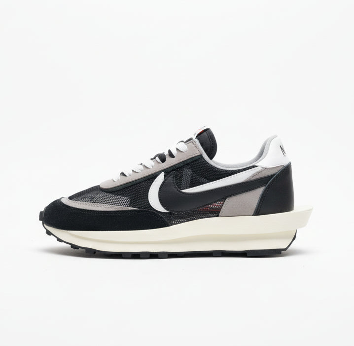 X SACAI LDWaffle Dark Grey, BLACK AND WHITE, SNEAKERS  ,