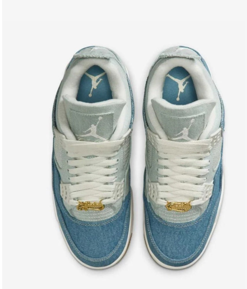 AIR JORDAN 4 RETRO TEX DENIM WORN BLUE..