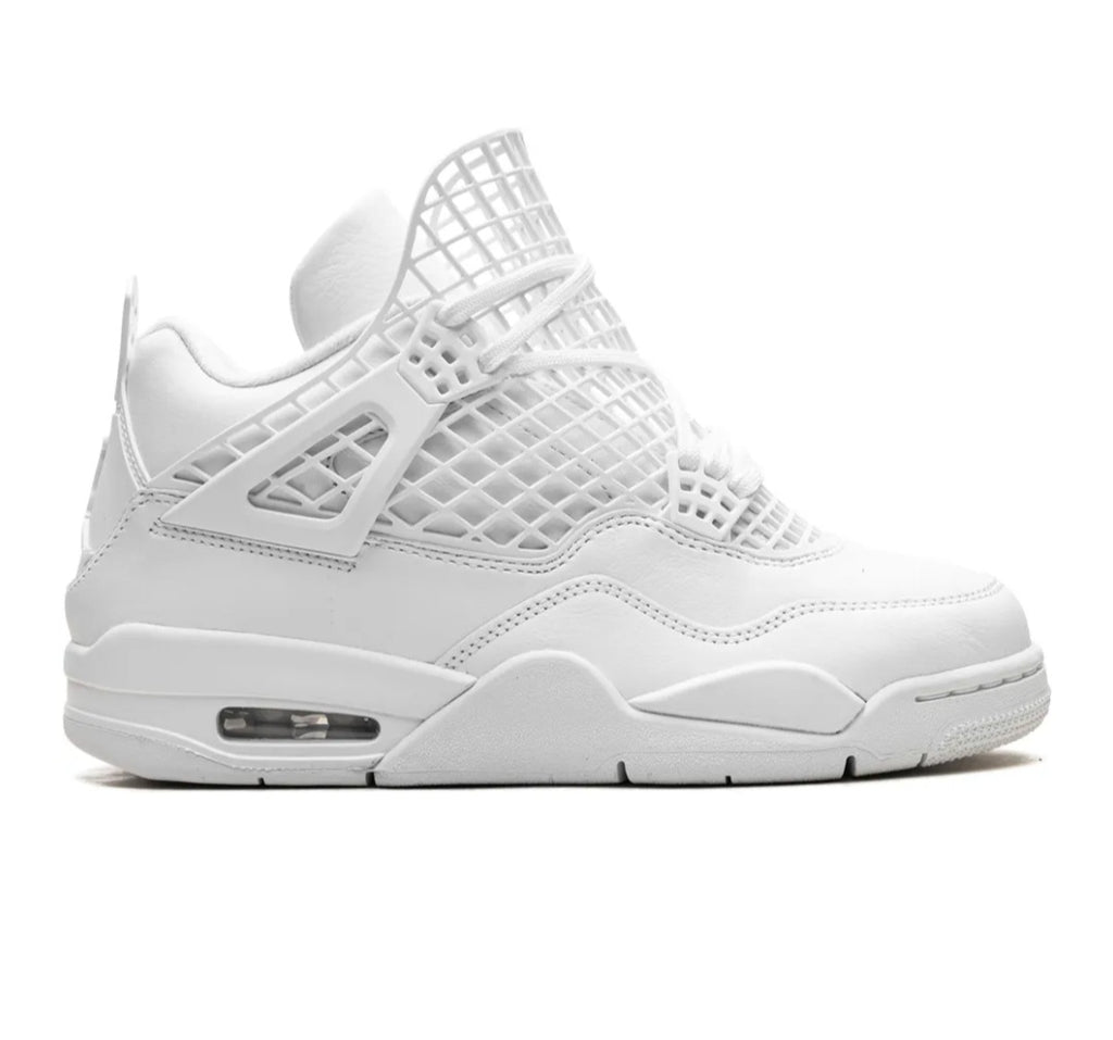 Air Jordan 4 "Net - White/Metallic Gold/Phantom" sneakers
