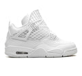 Air Jordan 4 "Net - White/Metallic Gold/Phantom" sneakers