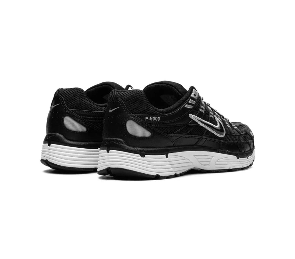 P6000B"LACK/WHITE/METALLIC SILVER"SNEAKERS