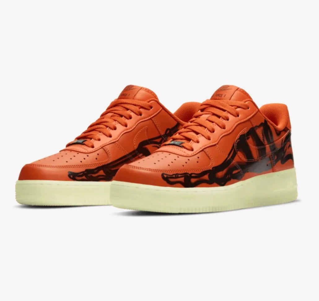 Air Force 1 Low "Orange Skeleton" sneakers