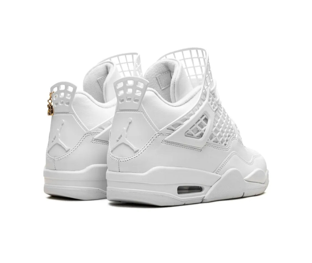 Air Jordan 4 "Net - White/Metallic Gold/Phantom" sneakers