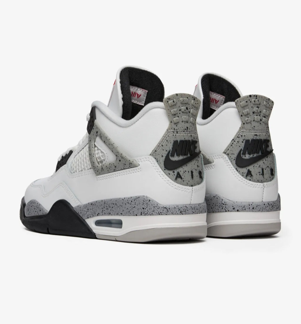 Air Jordan 4 Retro "White Cement" speckled sneakers