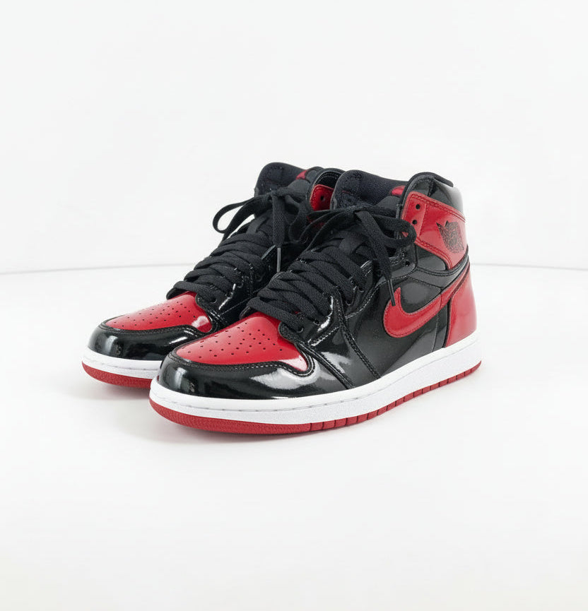 AIR JORDAN 1 HIGH OG PATENT BRED, SNEAKERS